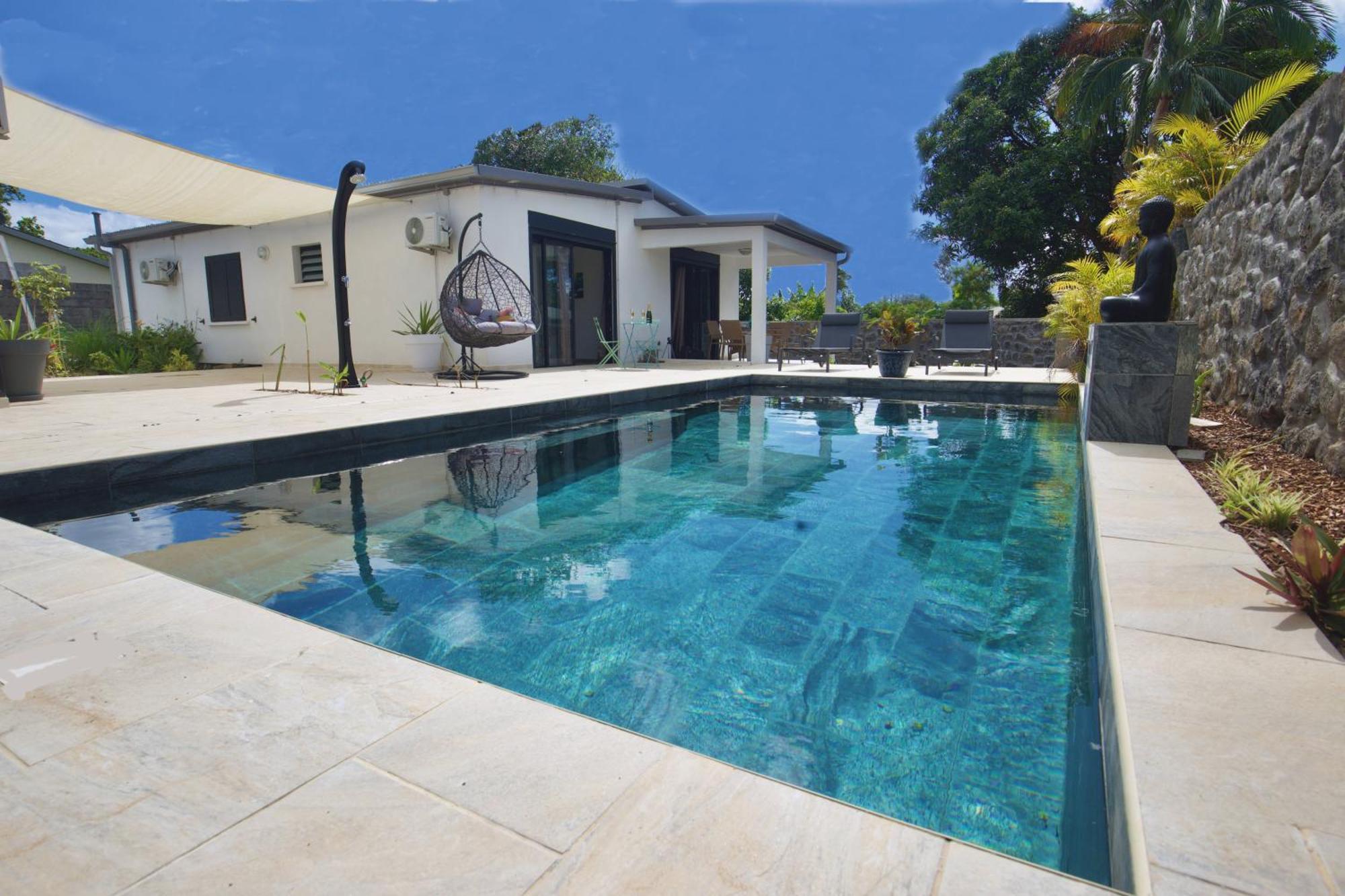 Villa Du Beau Vallon 2 Jacuzzi Privatif Et Piscine Chauffee Partagee Saint-Benoît Екстериор снимка